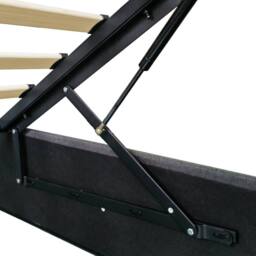BTM Double Bed with Hydraulic Storage, LED Lighting & Charging in Grey - thumbnail 9