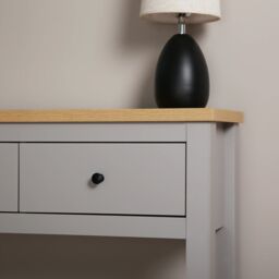 Home Garden Direct Wiltshire 3 Drawer Console Table - Grey - thumbnail 5