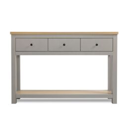 Home Garden Direct Wiltshire 3 Drawer Console Table - Grey - thumbnail 6