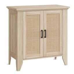 VOGREX Rattan Wood Sideboard, Buffet Storage Cabinet in Natural - thumbnail 6
