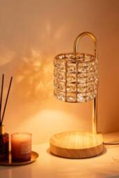 Living and Home Dimmable Candle Warmer Lamp in Light Tan - thumbnail 1