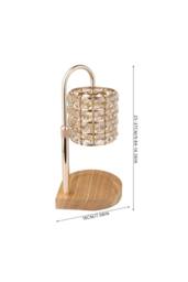 Living and Home Dimmable Candle Warmer Lamp in Light Tan - thumbnail 3