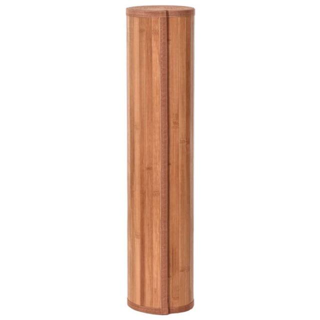 Berkfield Home Rug Rectangular Brown60x400 cm Bamboo in Brown - Size: Medium - image 1