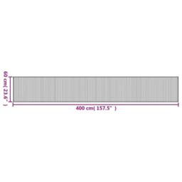 Berkfield Home Rug Rectangular Brown60x400 cm Bamboo in Brown - Size: Medium - thumbnail 8