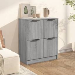 Berkfield Home Sideboard Grey Sonoma 60x30x70 cm Engineered Wood - Size: 60 x 30 x 70 cm - thumbnail 3