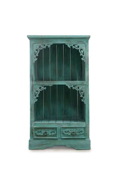 KDMD Albasia Turquoise Bathroom Cabinet 120cm Tall Storage Drawer - image 1