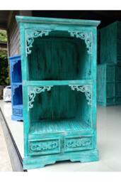 KDMD Albasia Turquoise Bathroom Cabinet 120cm Tall Storage Drawer - thumbnail 2