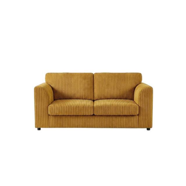 Bliss Furniture Jumbo Cord High Back 2 Seater Sofa in Mustard - Size: 2 Pack - image 1
