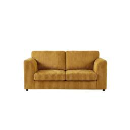 Bliss Furniture Jumbo Cord High Back 2 Seater Sofa in Mustard - Size: 2 Pack