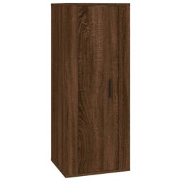 Berkfield Home Wall Mounted TV Cabinet Brown Oak 40x34, 5x100 cm - thumbnail 2