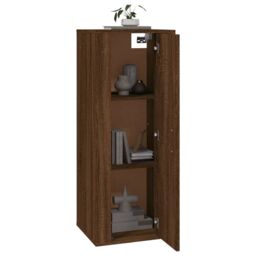 Berkfield Home Wall Mounted TV Cabinet Brown Oak 40x34, 5x100 cm - thumbnail 3