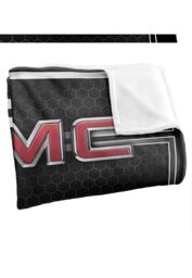 GMC Editors Gmc Front Grill Silky Touch Super Soft Throw Blanket 152 X 127 cm in White - thumbnail 3