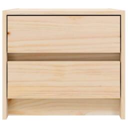 Berkfield Home Bedside Cabinets 2 pcs 40x31x35.5 cm Solid Wood Pine in Natural - thumbnail 6