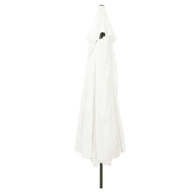 Berkfield Home Garden Umbrella 395x245 cm Sand White - image 1
