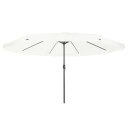 Berkfield Home Garden Umbrella 395x245 cm Sand White - thumbnail 3