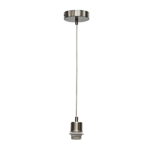 First Choice Lighting Carss - Satin Nickel Ceiling Pendant Flex Suspension Kit for Shades in Silver - image 1