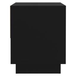 Berkfield Home Classic Bedside Cabinet Black 45x34x44 cm Engineered Wood - Size: 45 x 34 x 44 cm - thumbnail 6