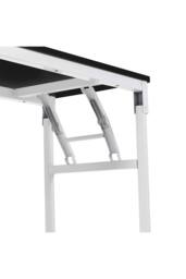 Living and Home 80 x 40cm Home Office Foldable Computer Desk with Adjustable Foot Pads in Black - Size: 80 x 40 cm - thumbnail 5