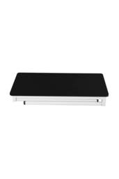 Living and Home 80 x 40cm Home Office Foldable Computer Desk with Adjustable Foot Pads in Black - Size: 80 x 40 cm - thumbnail 6