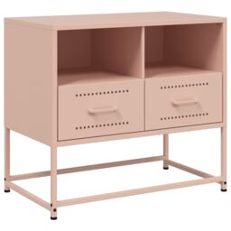 Berkfield Home TV Cabinet Pink 68x39x60.5 cm Steel - thumbnail 2