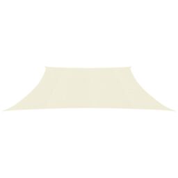 Berkfield Home Sunshade Sail 160 g/m ² Cream 4/5x3 m HDPE in Beige - thumbnail 2
