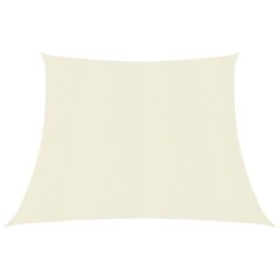 Berkfield Home Sunshade Sail 160 g/m ² Cream 4/5x3 m HDPE in Beige - thumbnail 1