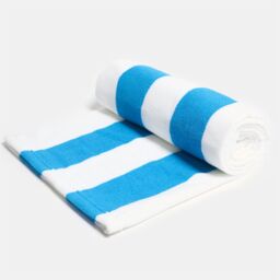 OHS Dino Towel Bath Quick Dry Summer Travel Microfibre Absorbent Swim in Bright Blue - thumbnail 2