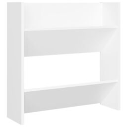 Berkfield Home Wall Shoe Cabinets 4 pcs White 60x18x60 cm Engineered Wood - Size: 60 x 18 x 60 cm - thumbnail 5