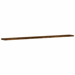 Berkfield Home Wall Shelves 4 pcs Smoked Oak 100x10x1.5 cm Engineered Wood in Brown - thumbnail 4