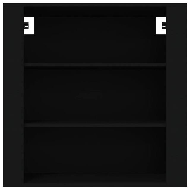 Berkfield Home Wall Cabinet Black 80x33x80 cm Engineered Wood - Size: 80 x 33 x 80 cm - image 1