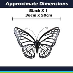 VFM e-Store Solar Wall Lights for Garden 36cm x 50cm Black X 1 - Size: 36 cm x 50 cm - thumbnail 2
