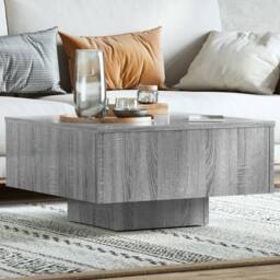 Berkfield Home Coffee Table Grey Sonoma 60x60x31.5 cm Engineered Wood - thumbnail 2