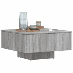 Berkfield Home Coffee Table Grey Sonoma 60x60x31.5 cm Engineered Wood - thumbnail 4