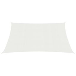 Berkfield Home Sunshade Sail 160 g/m ² White 2.5x3.5 m HDPE - thumbnail 2