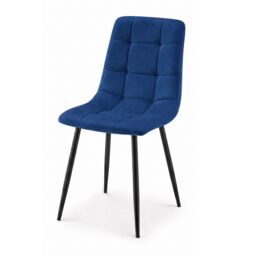 Bravich LTD Zurich Dining Chair - Embossed Velvet in Blue - Size: 4 Pack - thumbnail 7