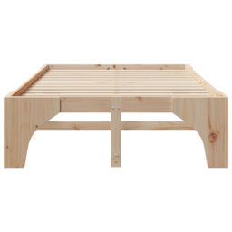 Berkfield Home Floor Bed Frame with Storage Brown 120 x 190 cm Pine wood - thumbnail 6