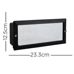 ValueLights Thornton Brick Light Black Outdoor Wall Brick Light - thumbnail 5