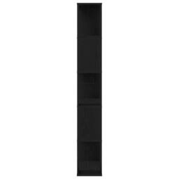 Berkfield Home Modern Bookcase 5-Tier Black Oak 45x23, 5x162, 5 cm Engineered Wood - thumbnail 6