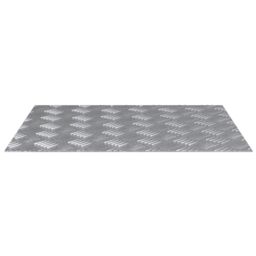 Berkfield Home Aluminum Checker Plates 2 pcs Anti-Slip 60x50 cm in Silver - Size: Medium - thumbnail 4