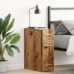 Berkfield Home Old Wood Apothecary Cabinet - 20x45.5x60 cm - Made with Engineered Wood in Brown - thumbnail 1