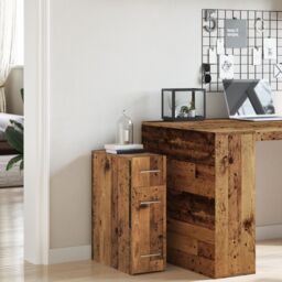 Berkfield Home Old Wood Apothecary Cabinet - 20x45.5x60 cm - Made with Engineered Wood in Brown - thumbnail 4