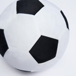 OHS Filled Football Cushion Ball Plush Decorative Kids Bed Pillow Plump Chair Sofa in White - thumbnail 4