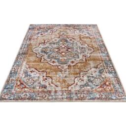 THE RUGS Strozzi Short Pile Rug Oriental Bordered Design, 8mm Pile, Durable - Size: 120 cm x 170 cm - thumbnail 4