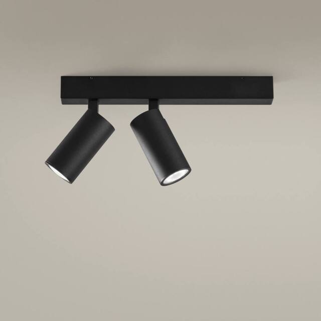 Netlighting Simply Twin Spotlight Metallic Black GU10 7W