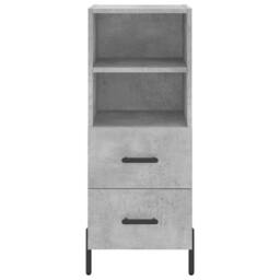 Berkfield Home Highboard Concrete Grey 34.5x34x180 cm Engineered Wood - thumbnail 6
