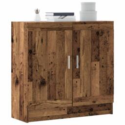 Berkfield Home Book Cabinet Old Wood 82.5x30.5x80 cm Engineered Wood in Brown - thumbnail 2