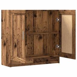 Berkfield Home Book Cabinet Old Wood 82.5x30.5x80 cm Engineered Wood in Brown - thumbnail 6