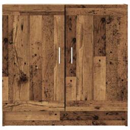 Berkfield Home Book Cabinet Old Wood 82.5x30.5x80 cm Engineered Wood in Brown - thumbnail 5
