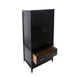 Cabinet Bits Palazzi 2+2 wardrobe H185 W90 D55cm in Black - thumbnail 2