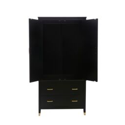 Cabinet Bits Palazzi 2+2 wardrobe H185 W90 D55cm in Black - thumbnail 3